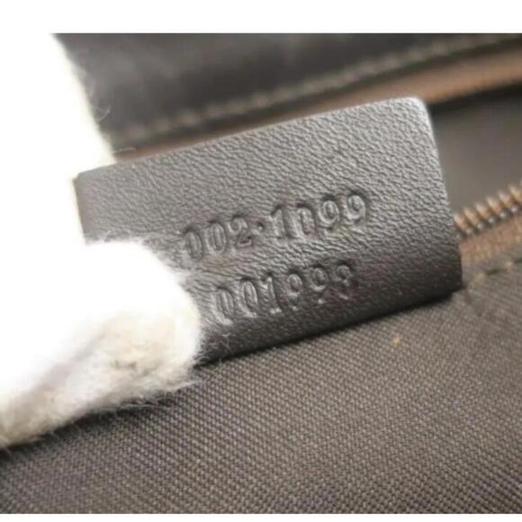 Gucci GG Web Canvas and Leather Tote Brown (GGXX089) - Picture 13 of 13